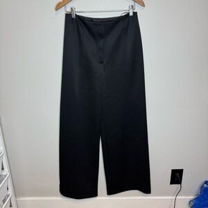 MaxMara Leisure Wide Leg Black Trouser High Waisted Pants Sleek